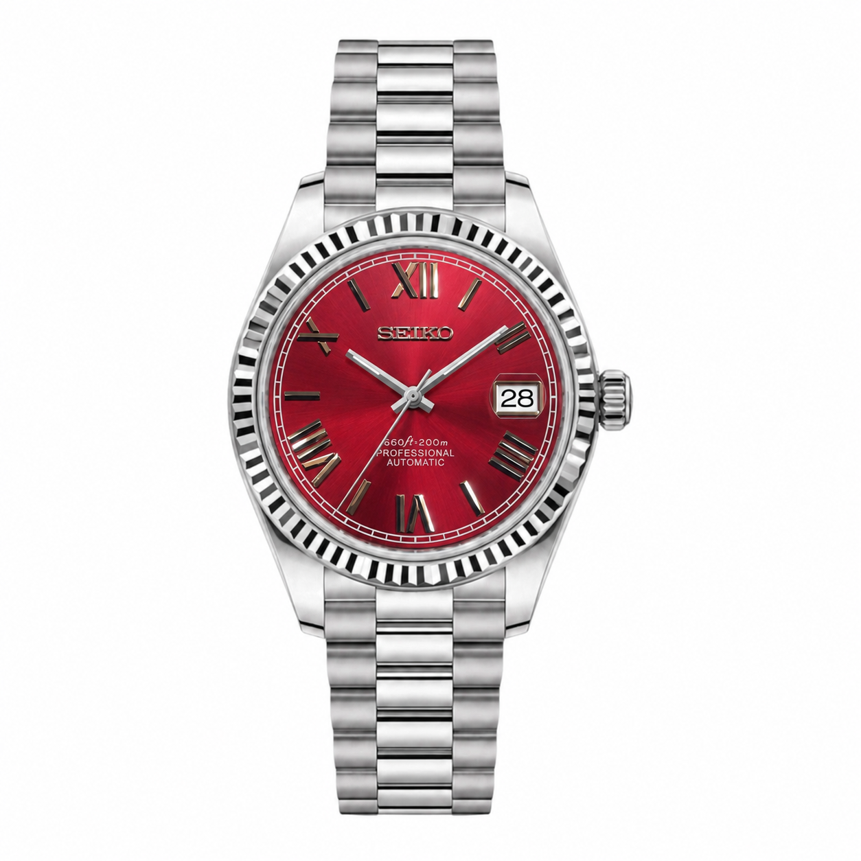 SEIKO MOD | LADY ROMAN DIAL RED