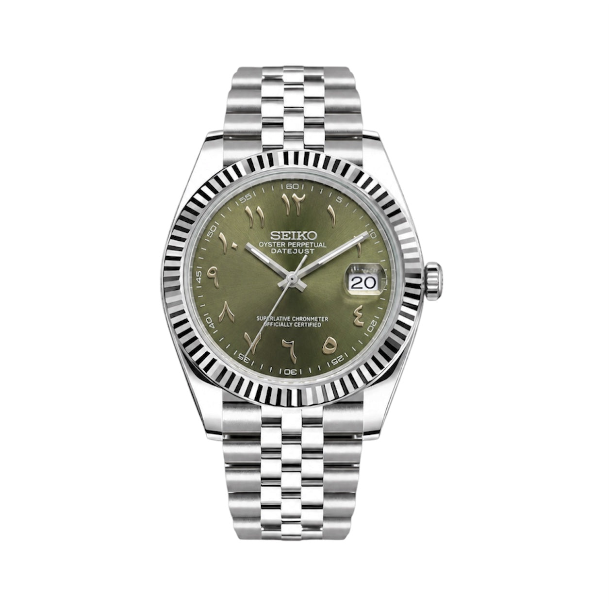 SEIKO MOD | ARABIC DIAL VERT OLIVE