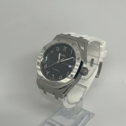 SEIKO MOD | ROYAL OAK ARABIC DIAL NOIR