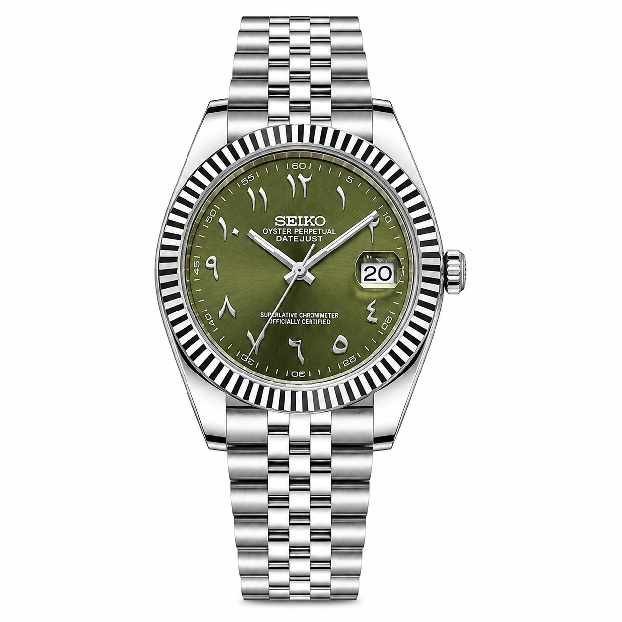 SEIKO MOD | ARABIC DIAL VERT OLIVE