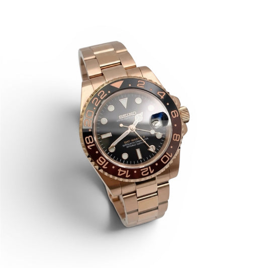 SEIKO MOD | GMT MASTER ROSE GOLD