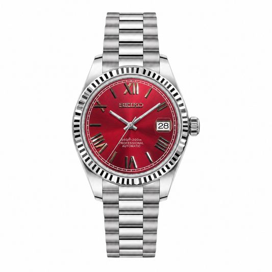 SEIKO MOD | LADY ROMAN DIAL RED