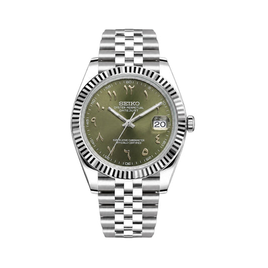 SEIKO MOD | ARABIC DIAL VERT OLIVE